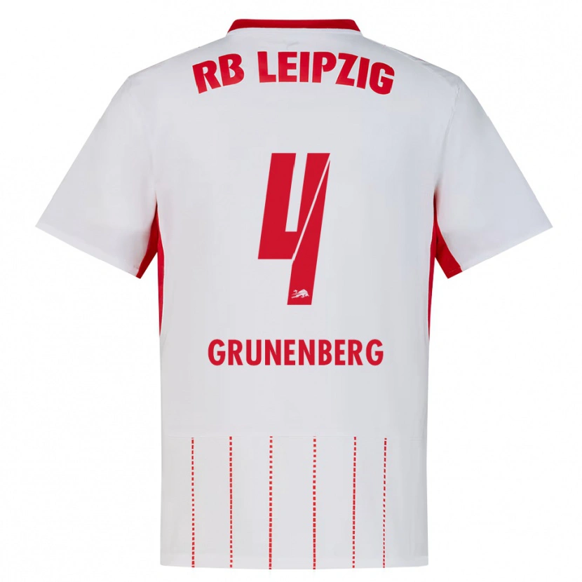 Danxen Kvinnor Rucy Grunenberg #4 Röd Vit Gul Hemmatröja Matchtröjor 2026/27 Tröjor T-Tröja