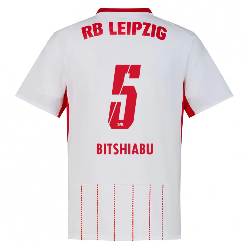 Danxen Kvinnor El Chadaille Bitshiabu #5 Röd Vit Gul Hemmatröja Matchtröjor 2026/27 Tröjor T-Tröja