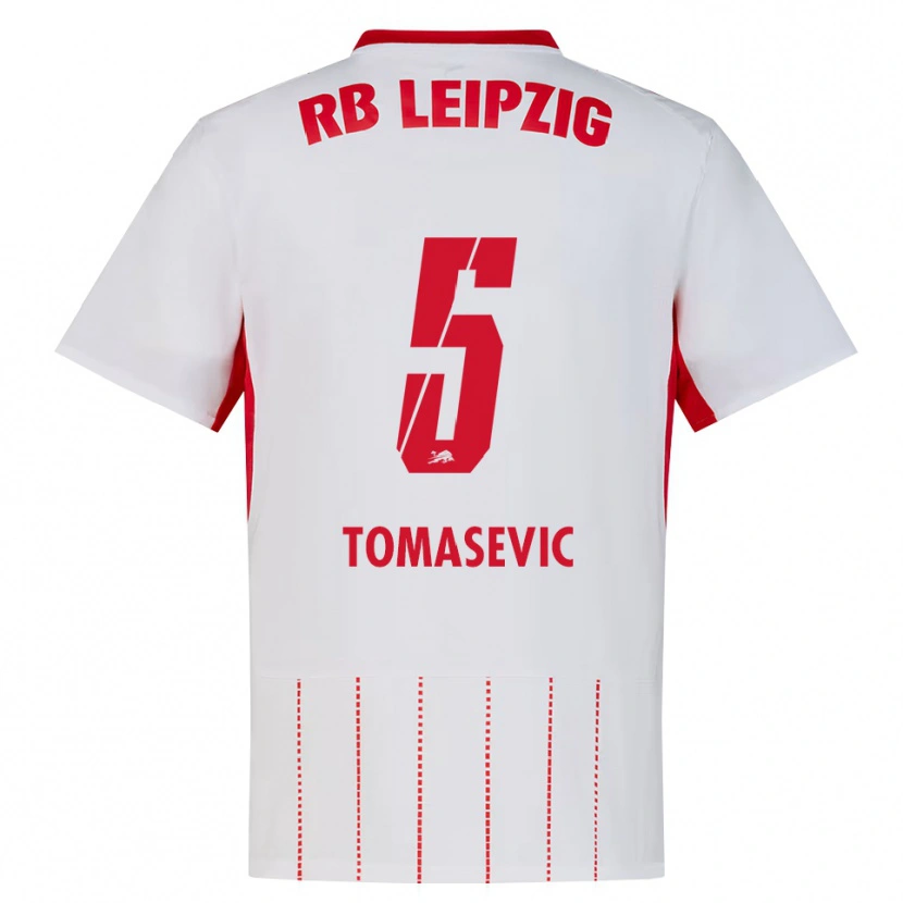Danxen Kvinnor Niko Tomasevic #5 Röd Vit Gul Hemmatröja Matchtröjor 2026/27 Tröjor T-Tröja