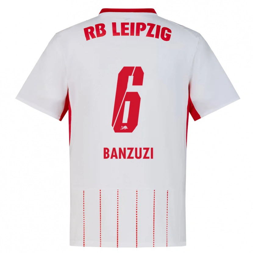 Danxen Kvinnor Ezechiel Banzuzi #6 Röd Vit Gul Hemmatröja Matchtröjor 2026/27 Tröjor T-Tröja