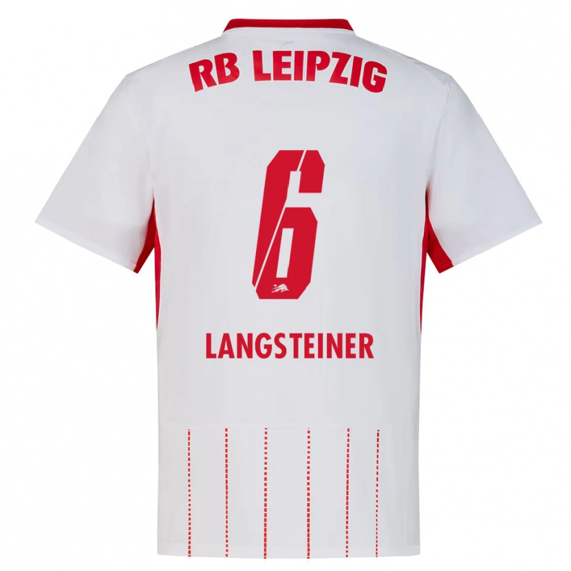 Danxen Kvinnor Toni Langsteiner #6 Röd Vit Gul Hemmatröja Matchtröjor 2026/27 Tröjor T-Tröja