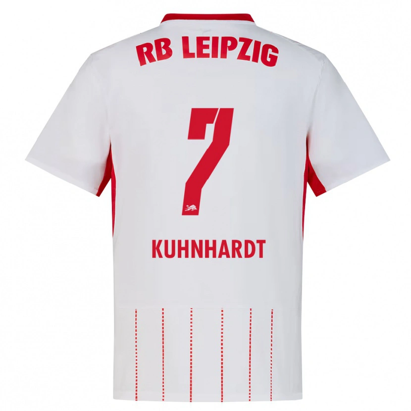 Danxen Kvinnor Paul Kühnhardt #7 Röd Vit Gul Hemmatröja Matchtröjor 2026/27 Tröjor T-Tröja