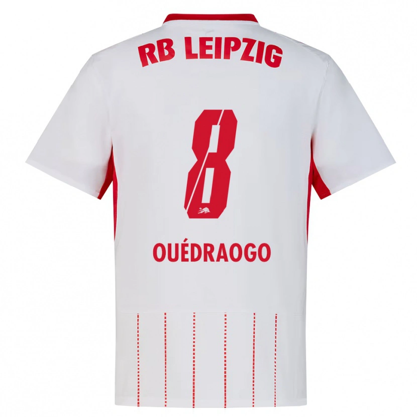 Danxen Kvinnor Assan Ouédraogo #8 Röd Vit Gul Hemmatröja Matchtröjor 2026/27 Tröjor T-Tröja