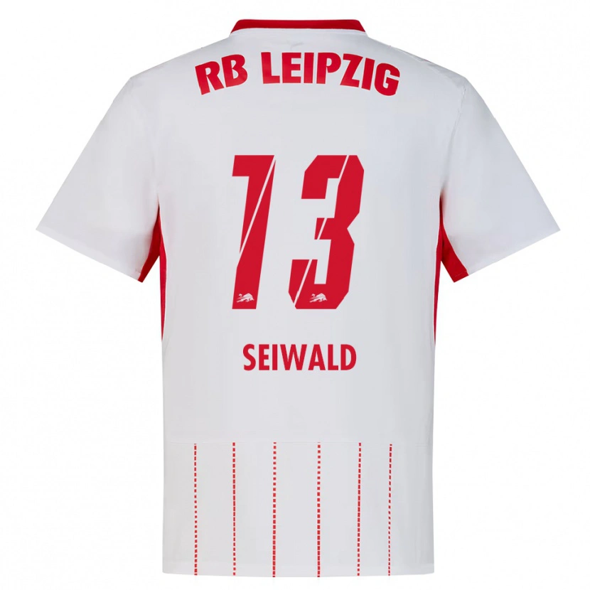 Danxen Kvinnor Nicolas Seiwald #13 Röd Vit Gul Hemmatröja Matchtröjor 2026/27 Tröjor T-Tröja