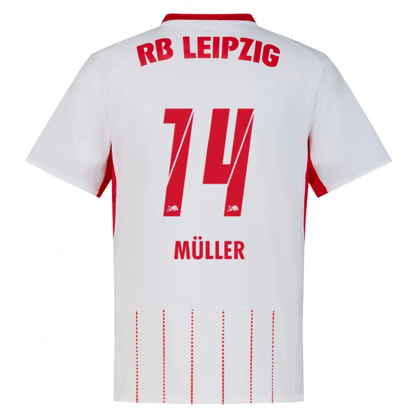 Danxen Kvinnor Hannes Müller #14 Röd Vit Gul Hemmatröja Matchtröjor 2026/27 Tröjor T-Tröja