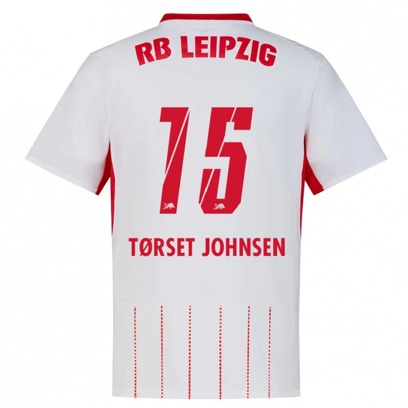 Danxen Kvinnor Patrik Tørset Johnsen #15 Röd Vit Gul Hemmatröja Matchtröjor 2026/27 Tröjor T-Tröja