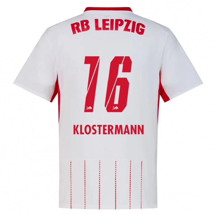 Danxen Kvinnor Lukas Klostermann #16 Röd Vit Gul Hemmatröja Matchtröjor 2026/27 Tröjor T-Tröja