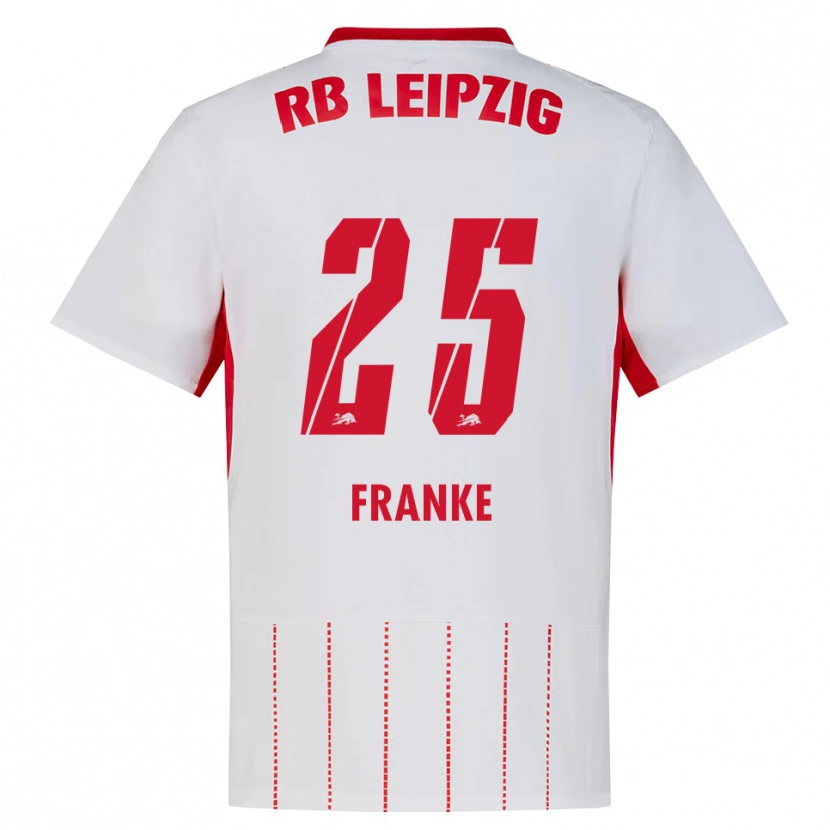 Danxen Kvinnor Lenny Franke #25 Röd Vit Gul Hemmatröja Matchtröjor 2026/27 Tröjor T-Tröja