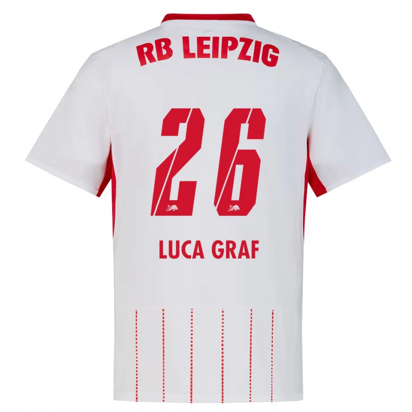 Danxen Kvinnor Luca Marie Graf #26 Röd Vit Gul Hemmatröja Matchtröjor 2026/27 Tröjor T-Tröja