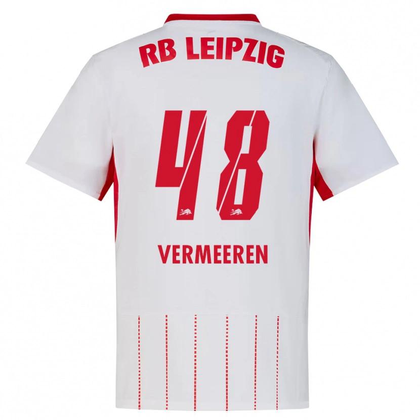 Danxen Kvinnor Arthur Vermeeren #48 Röd Vit Gul Hemmatröja Matchtröjor 2026/27 Tröjor T-Tröja