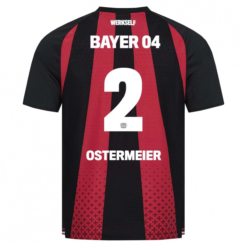 Danxen Kvinnor Selina Ostermeier #2 Svart Vit Röd Hemmatröja Matchtröjor 2026/27 Tröjor T-Tröja