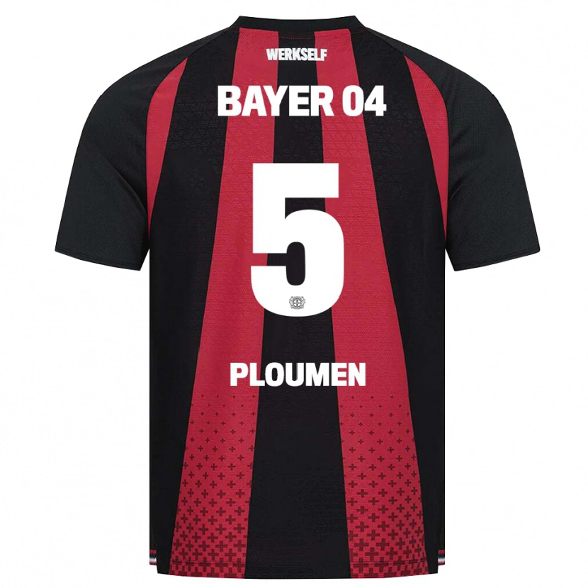 Danxen Kvinnor Gilles Ploumen #5 Svart Vit Röd Hemmatröja Matchtröjor 2026/27 Tröjor T-Tröja