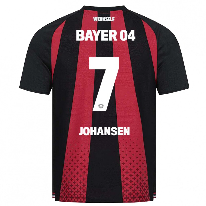 Danxen Kvinnor Cecilie Johansen #7 Svart Vit Röd Hemmatröja Matchtröjor 2026/27 Tröjor T-Tröja