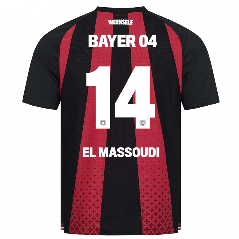 Danxen Kvinnor Nassim El Massoudi #14 Svart Vit Röd Hemmatröja Matchtröjor 2026/27 Tröjor T-Tröja