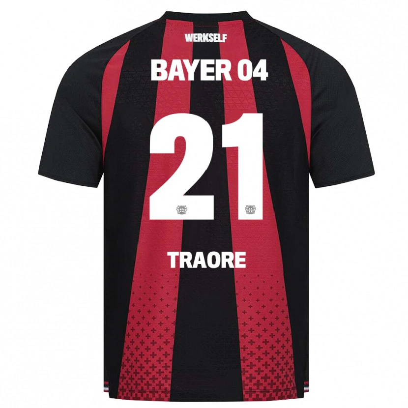 Danxen Kvinnor Amaël-Demba Traoré #21 Svart Vit Röd Hemmatröja Matchtröjor 2026/27 Tröjor T-Tröja