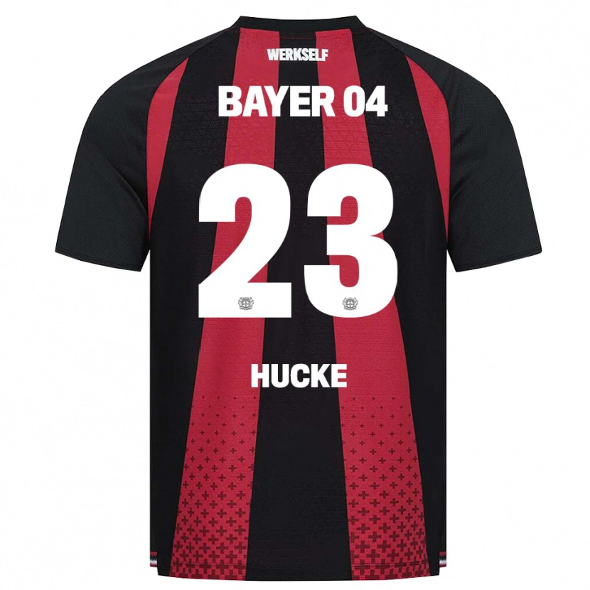 Danxen Kvinnor Luan Hucke #23 Svart Vit Röd Hemmatröja Matchtröjor 2026/27 Tröjor T-Tröja