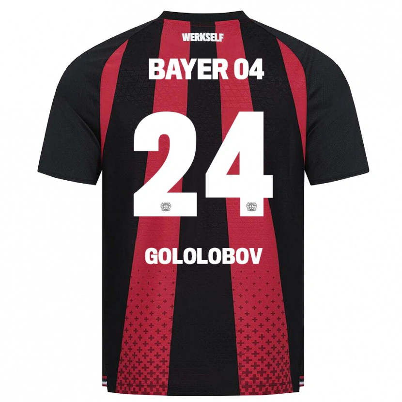 Danxen Kvinnor Maksym Gololobov #24 Svart Vit Röd Hemmatröja Matchtröjor 2026/27 Tröjor T-Tröja