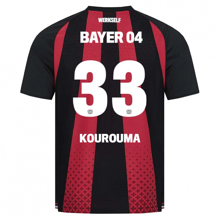 Danxen Kvinnor Fakouman Kourouma #33 Svart Vit Röd Hemmatröja Matchtröjor 2026/27 Tröjor T-Tröja