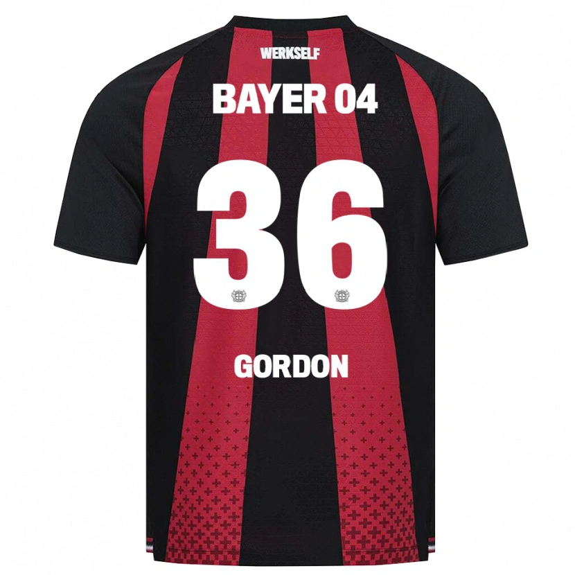 Danxen Kvinnor Max Gordon #36 Svart Vit Röd Hemmatröja Matchtröjor 2026/27 Tröjor T-Tröja