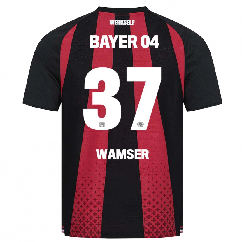 Danxen Kvinnor Carlotta Wamser #37 Svart Vit Röd Hemmatröja Matchtröjor 2026/27 Tröjor T-Tröja