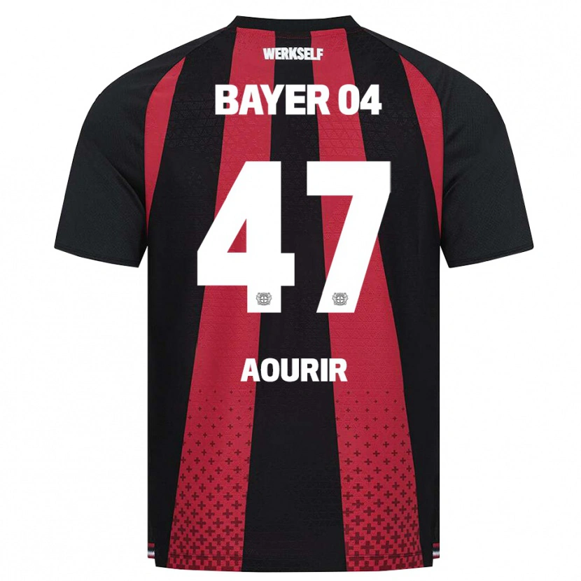 Danxen Kvinnor Ayman Aourir #47 Svart Vit Röd Hemmatröja Matchtröjor 2026/27 Tröjor T-Tröja