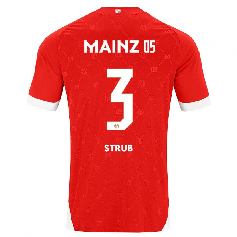 Danxen Kvinnor Jona Strub #3 Röd Vit Hemmatröja Matchtröjor 2026/27 Tröjor T-Tröja