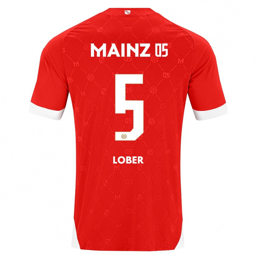 Danxen Kvinnor Jana Löber #5 Röd Vit Hemmatröja Matchtröjor 2026/27 Tröjor T-Tröja