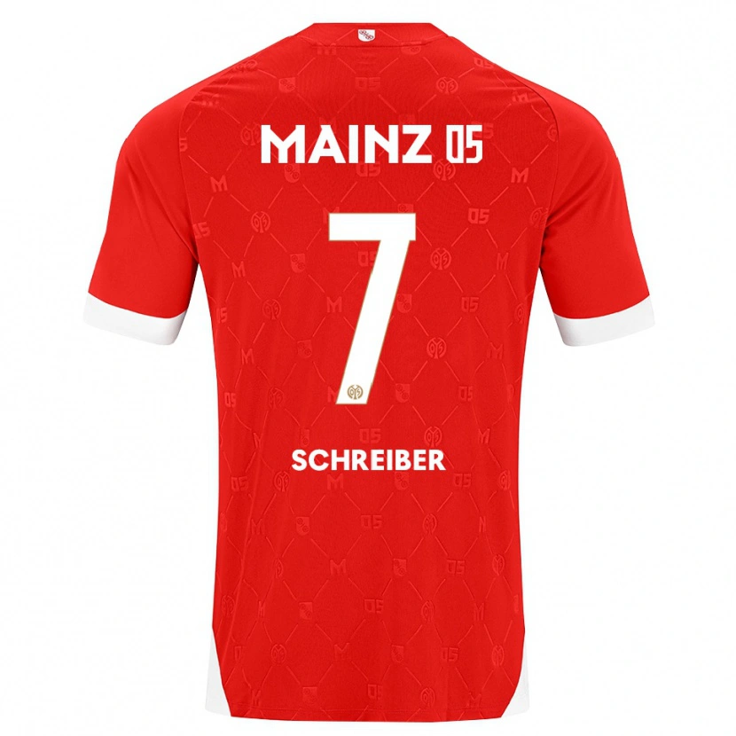 Danxen Kvinnor Max Schreiber #7 Röd Vit Hemmatröja Matchtröjor 2026/27 Tröjor T-Tröja