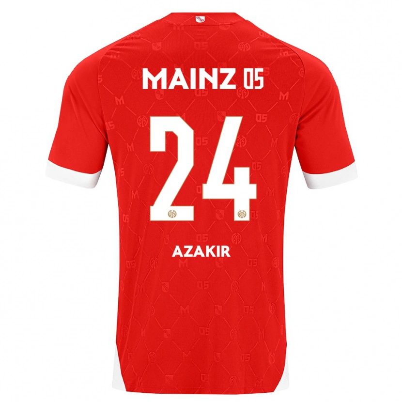 Danxen Kvinnor Dennis Azakir #24 Röd Vit Hemmatröja Matchtröjor 2026/27 Tröjor T-Tröja
