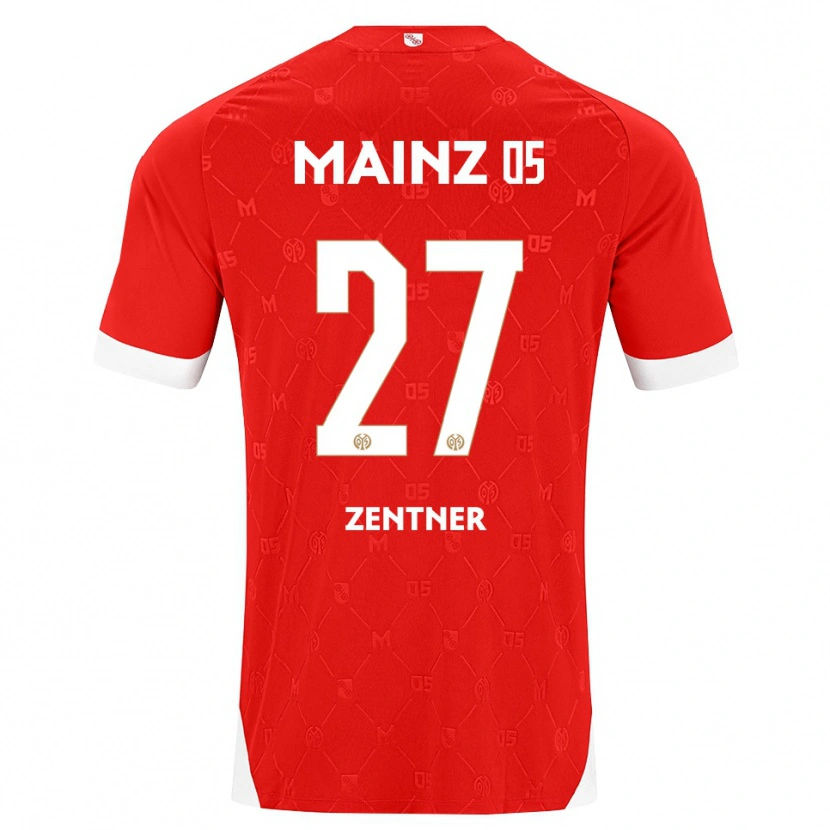 Danxen Kvinnor Robin Zentner #27 Röd Vit Hemmatröja Matchtröjor 2026/27 Tröjor T-Tröja