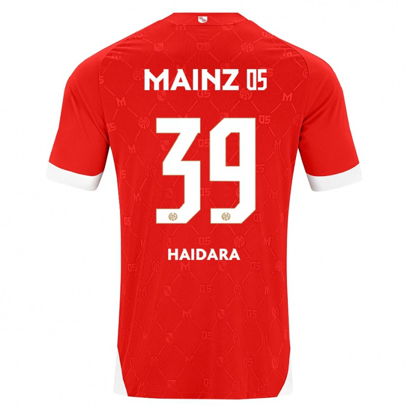 Danxen Kvinnor Alynho Haidara #39 Röd Vit Hemmatröja Matchtröjor 2026/27 Tröjor T-Tröja