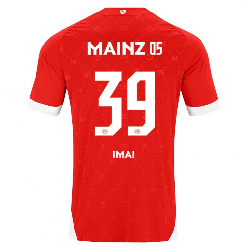 Danxen Kvinnor Yurina Imai #39 Röd Vit Hemmatröja Matchtröjor 2026/27 Tröjor T-Tröja