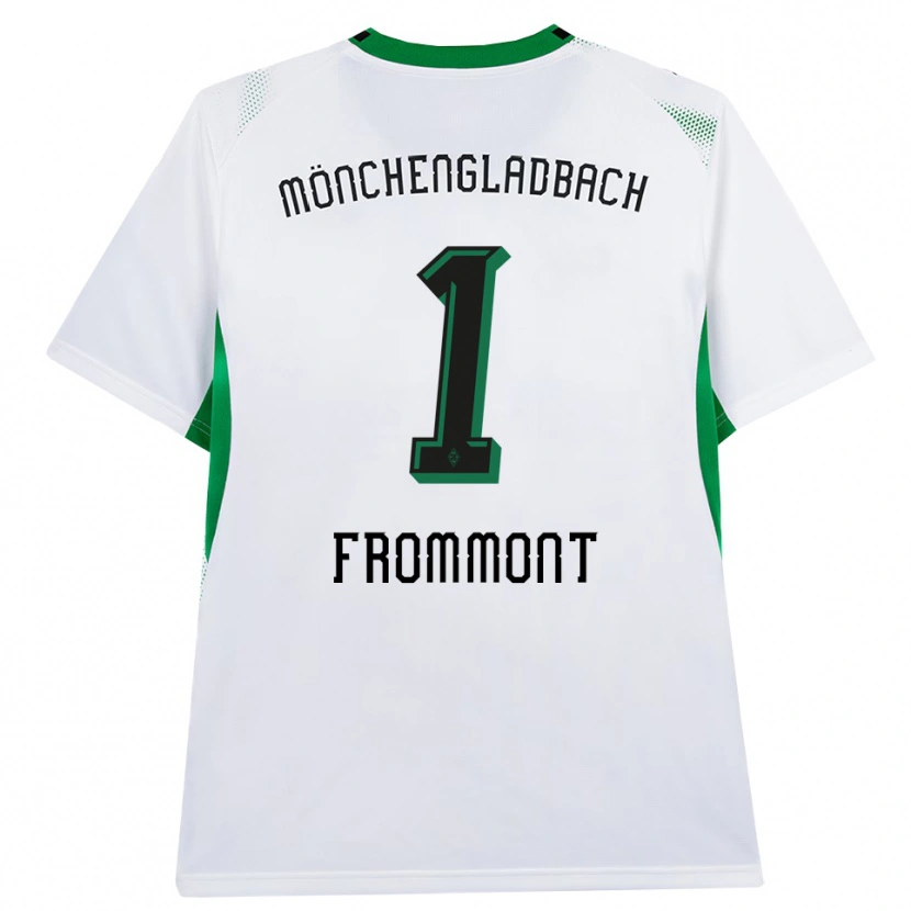 Danxen Kvinnor Romina Frommont #1 Vit Svart Grön Hemmatröja Matchtröjor 2026/27 Tröjor T-Tröja