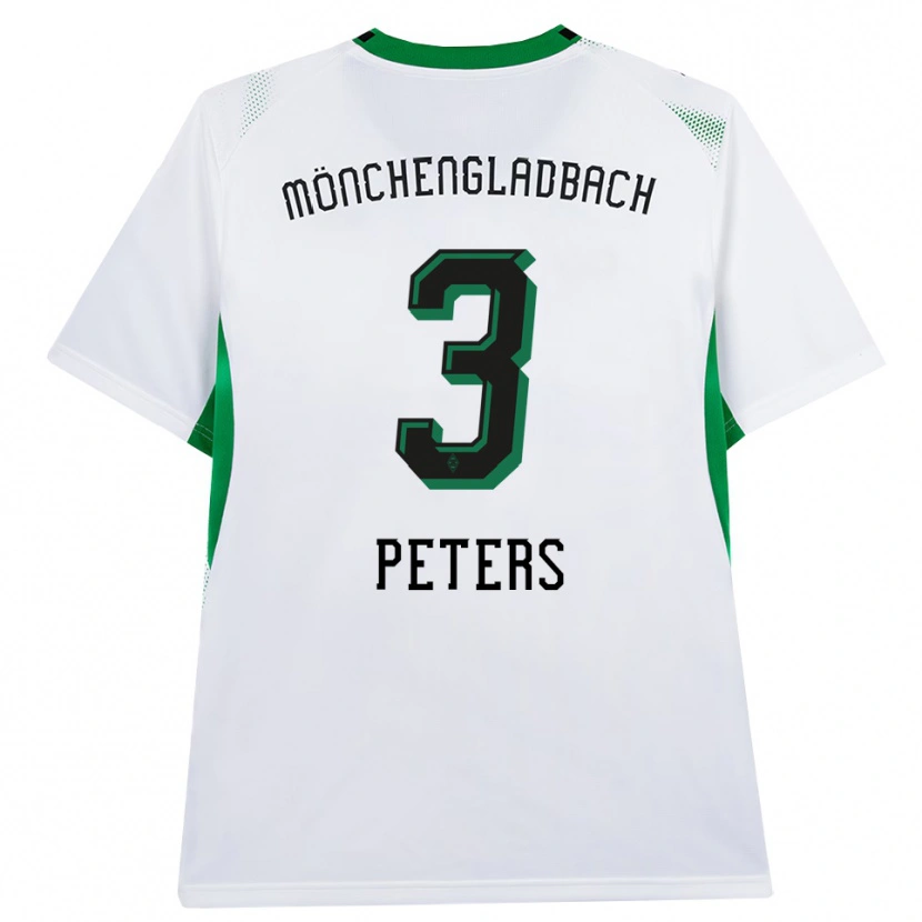 Danxen Kvinnor Nils Peters #3 Vit Svart Grön Hemmatröja Matchtröjor 2026/27 Tröjor T-Tröja