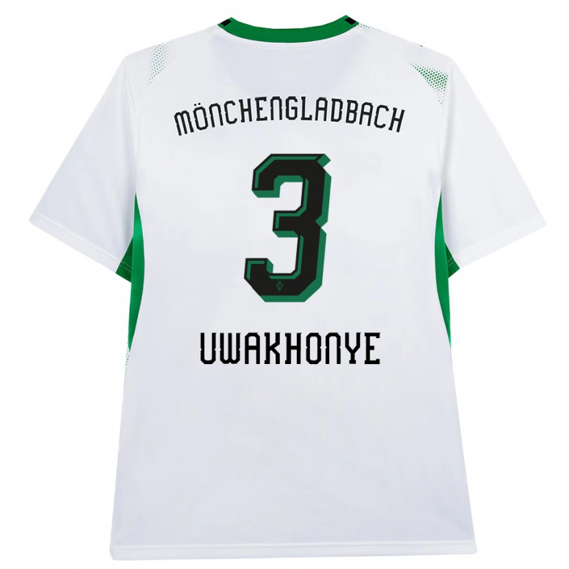 Danxen Kvinnor Joshua Uwakhonye #3 Vit Svart Grön Hemmatröja Matchtröjor 2026/27 Tröjor T-Tröja