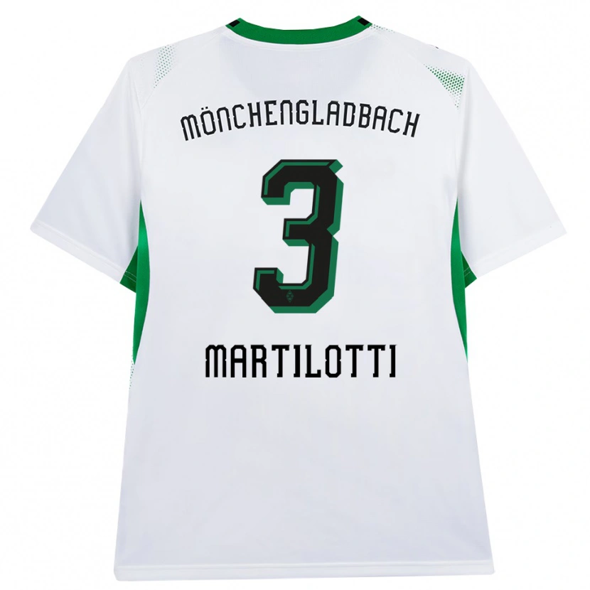 Danxen Kvinnor Francesco Martilotti #3 Vit Svart Grön Hemmatröja Matchtröjor 2026/27 Tröjor T-Tröja