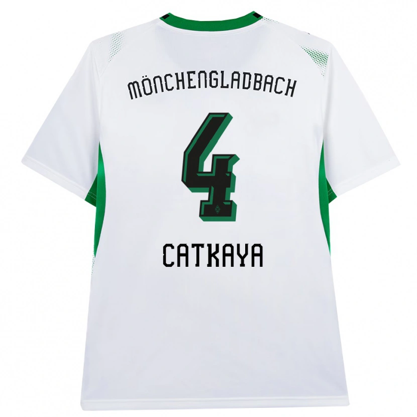 Danxen Kvinnor Talha Catkaya #4 Vit Svart Grön Hemmatröja Matchtröjor 2026/27 Tröjor T-Tröja