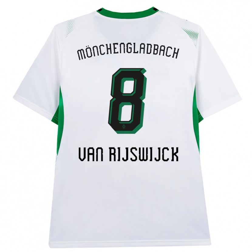 Danxen Kvinnor Britt Van Rijswijck #8 Vit Svart Grön Hemmatröja Matchtröjor 2026/27 Tröjor T-Tröja