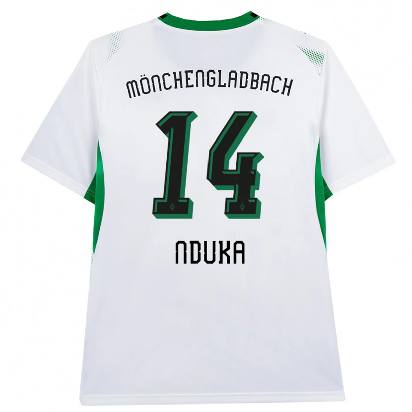 Danxen Kvinnor Michael Nduka #14 Vit Svart Grön Hemmatröja Matchtröjor 2026/27 Tröjor T-Tröja
