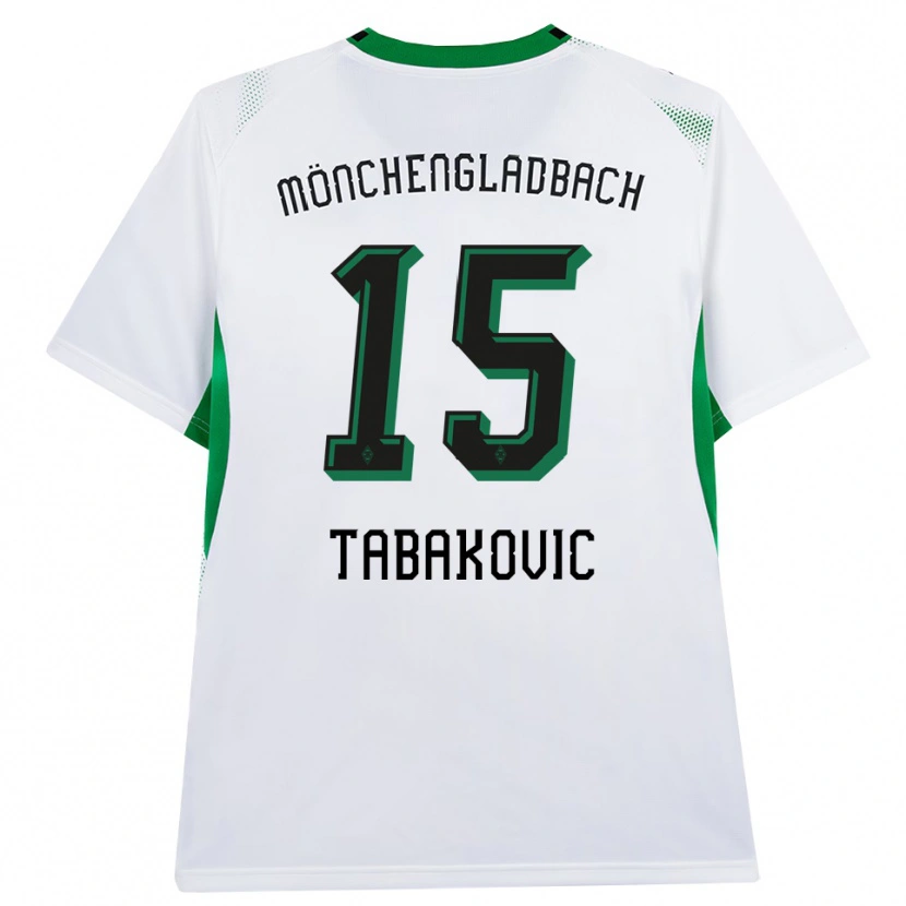 Danxen Kvinnor Haris Tabakovic #15 Vit Svart Grön Hemmatröja Matchtröjor 2026/27 Tröjor T-Tröja