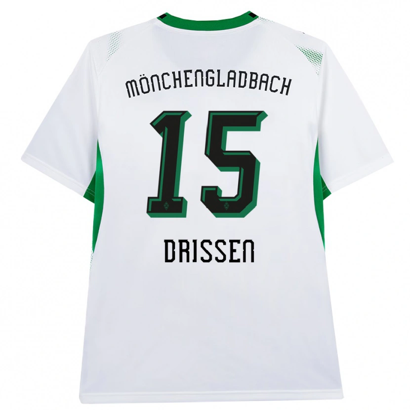 Danxen Kvinnor Sam Drissen #15 Vit Svart Grön Hemmatröja Matchtröjor 2026/27 Tröjor T-Tröja