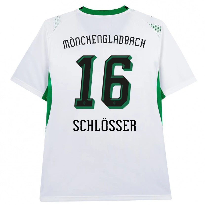 Danxen Kvinnor Felix Schlößer #16 Vit Svart Grön Hemmatröja Matchtröjor 2026/27 Tröjor T-Tröja