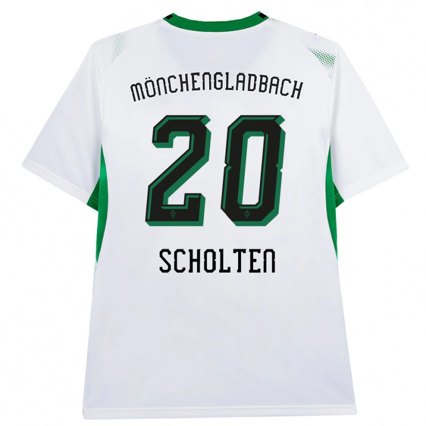 Danxen Kvinnor Kiki Scholten #20 Vit Svart Grön Hemmatröja Matchtröjor 2026/27 Tröjor T-Tröja