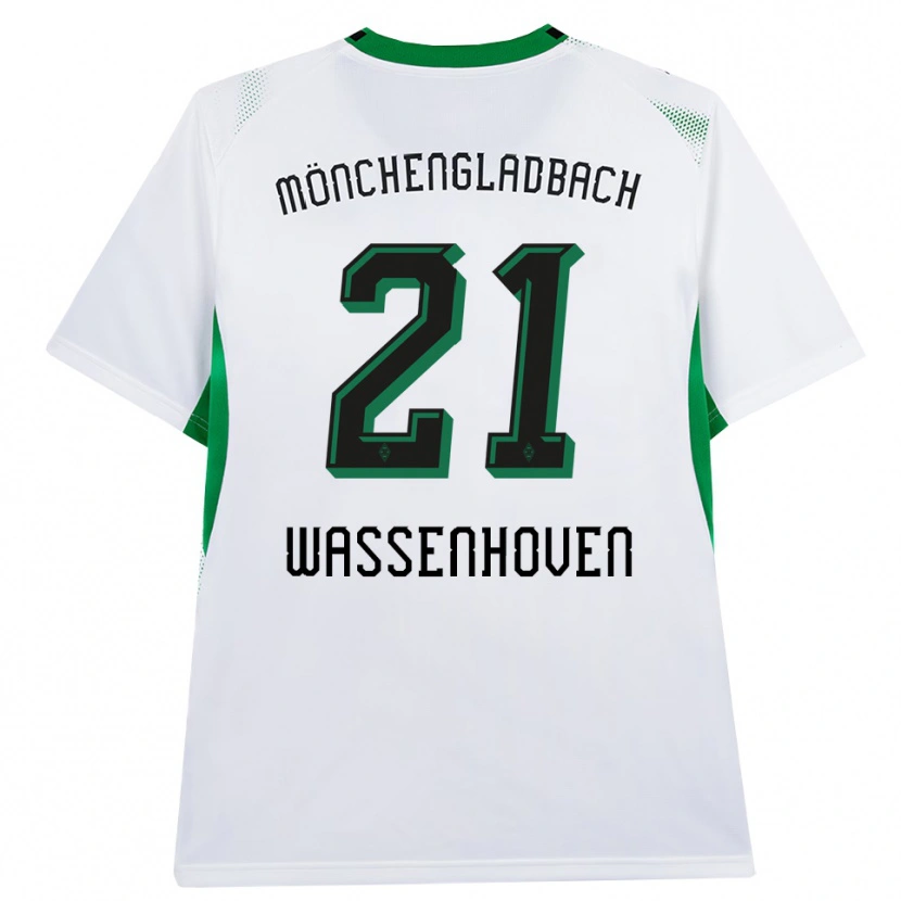 Danxen Kvinnor Michelle Wassenhoven #21 Vit Svart Grön Hemmatröja Matchtröjor 2026/27 Tröjor T-Tröja