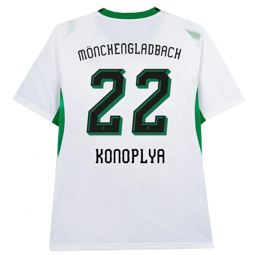 Danxen Kvinnor Yukhym Konoplya #22 Vit Svart Grön Hemmatröja Matchtröjor 2026/27 Tröjor T-Tröja