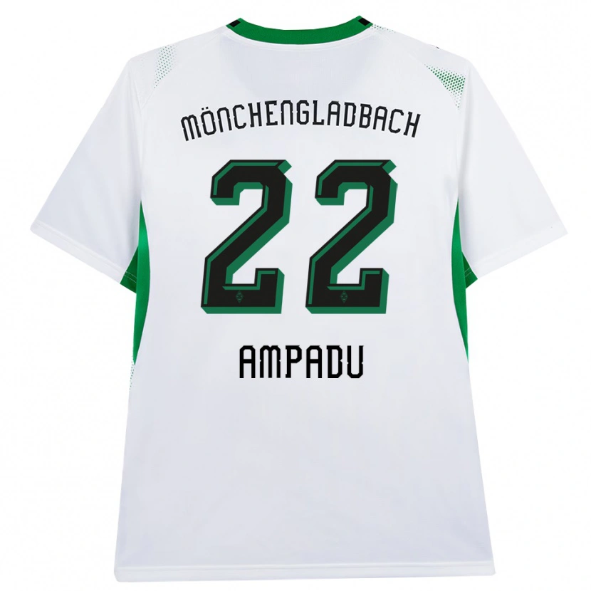 Danxen Kvinnor Leon Ampadu #22 Vit Svart Grön Hemmatröja Matchtröjor 2026/27 Tröjor T-Tröja