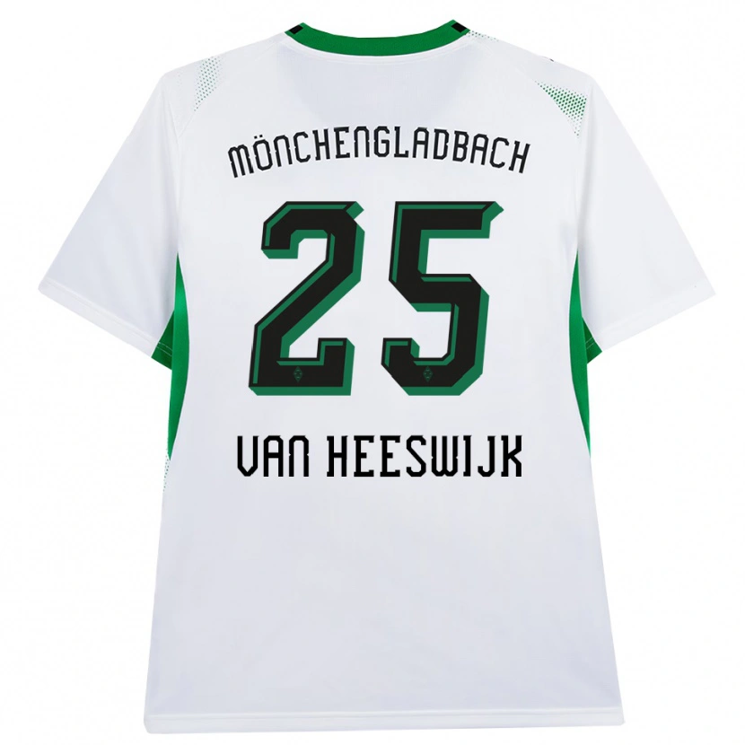 Danxen Kvinnor Amber Van Heeswijk #25 Vit Svart Grön Hemmatröja Matchtröjor 2026/27 Tröjor T-Tröja