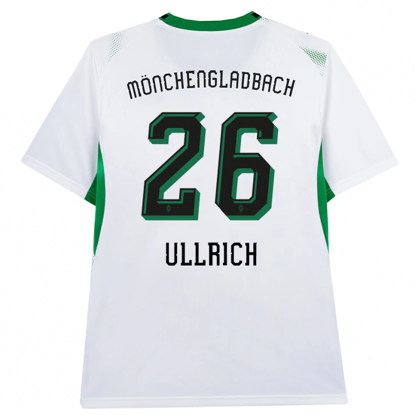 Danxen Kvinnor Lukas Ullrich #26 Vit Svart Grön Hemmatröja Matchtröjor 2026/27 Tröjor T-Tröja