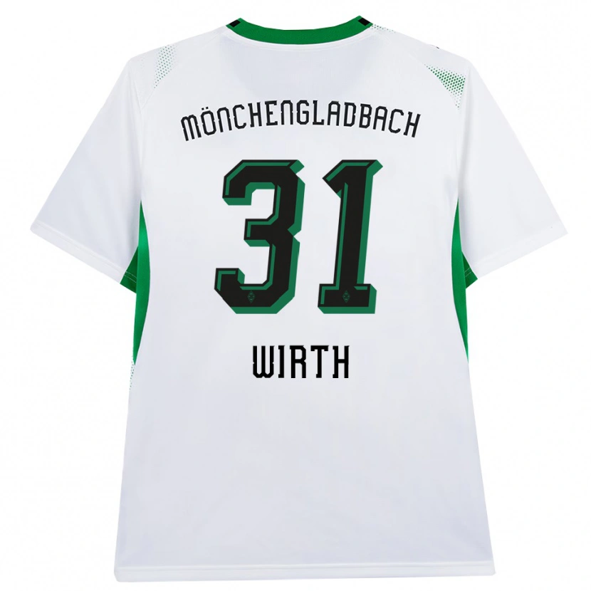 Danxen Kvinnor Linus Wirth #31 Vit Svart Grön Hemmatröja Matchtröjor 2026/27 Tröjor T-Tröja