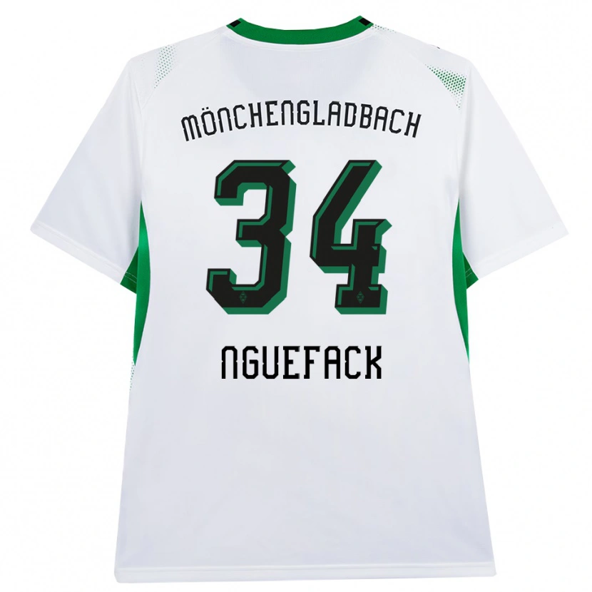 Danxen Kvinnor Mathieu Nguefack #34 Vit Svart Grön Hemmatröja Matchtröjor 2026/27 Tröjor T-Tröja